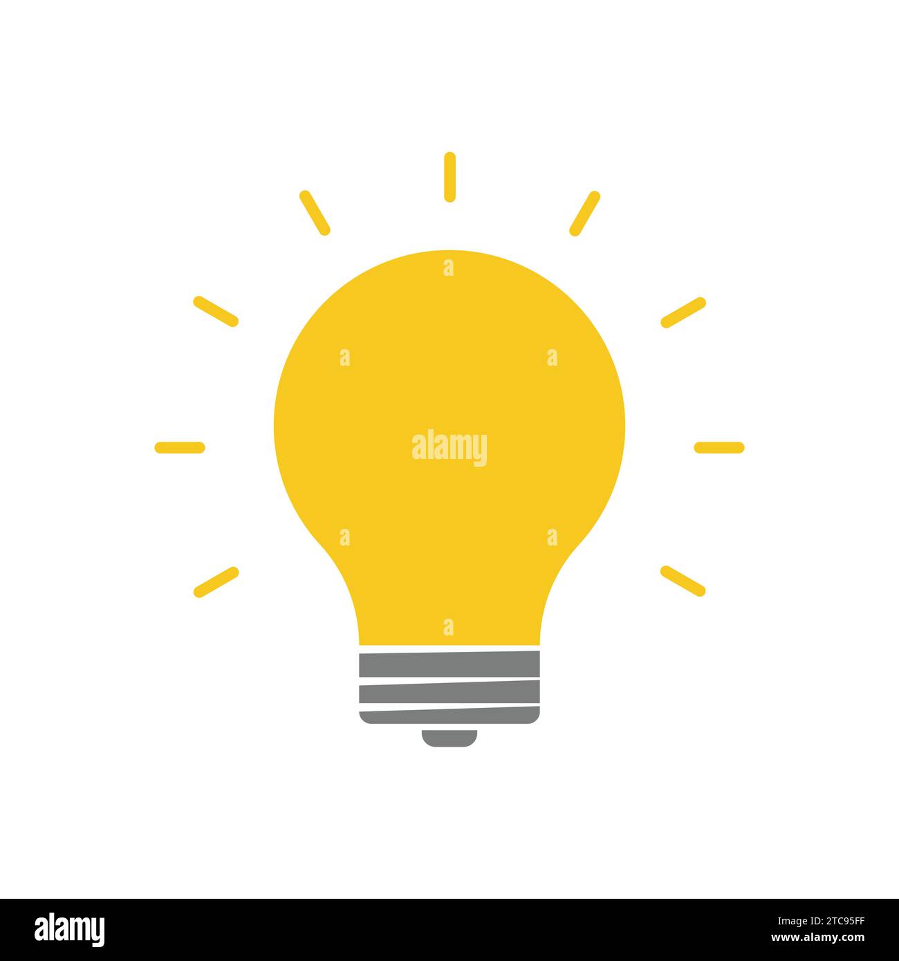 Light Bulb idea Vector Illustration Creative planning Stock Vector