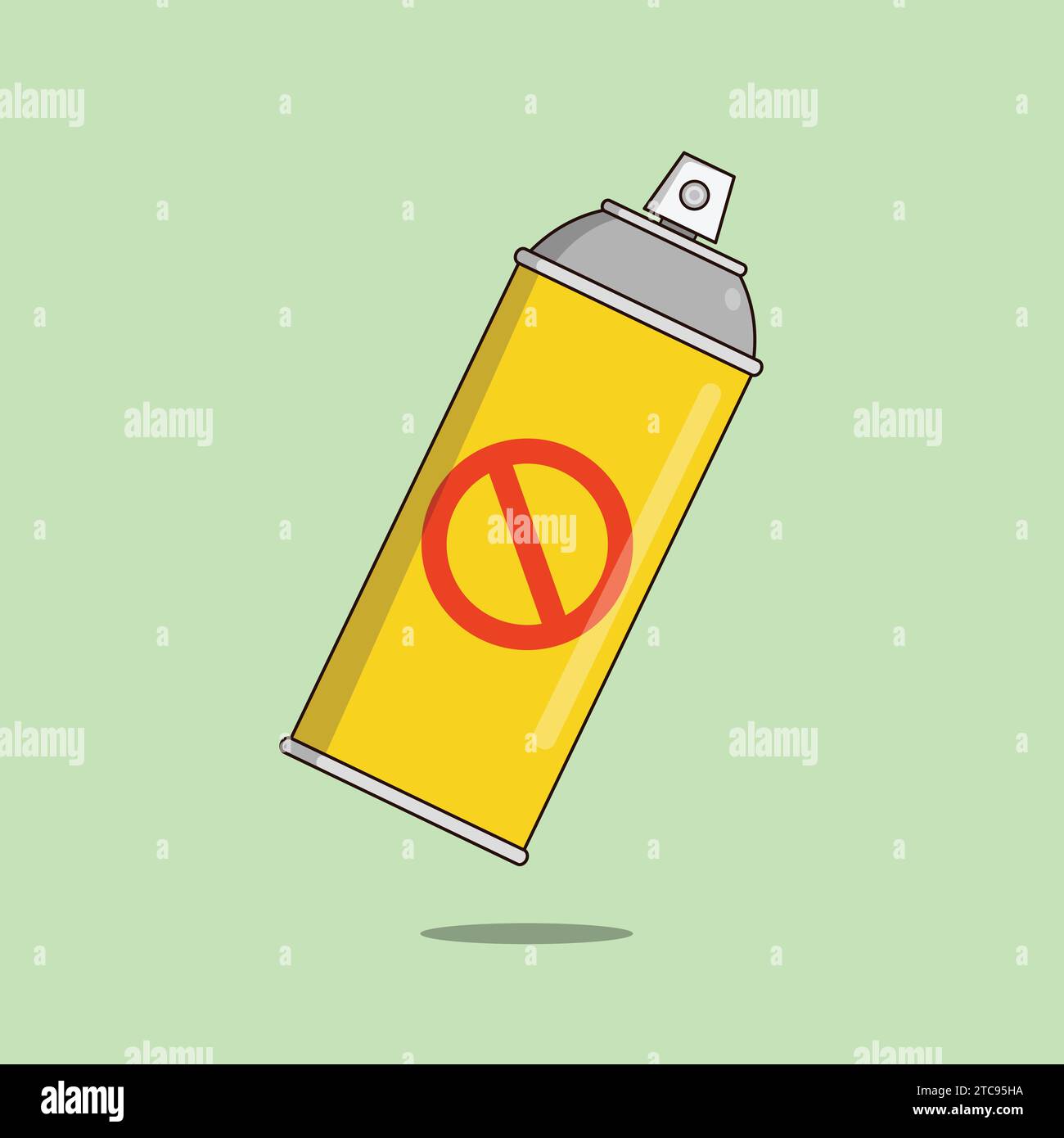Anti-Mosquito Spray Illustration Icon Vector Stock Vector