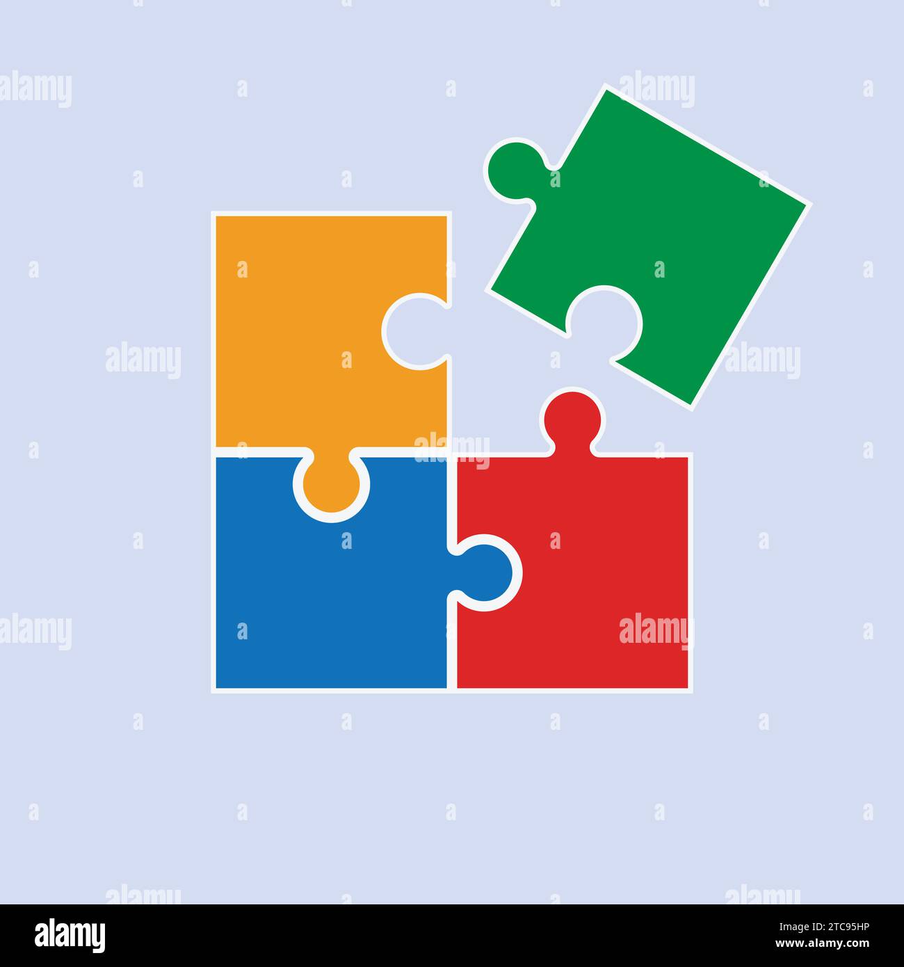 Puzzle Illustration Jigsaw puzzle Vector Icon Solution Puzzle Icon Stock Vector
