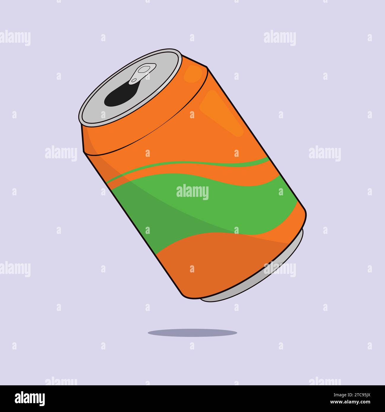 Soda Can Vector Illustration Icon Soda Drink Icon Stock Vector