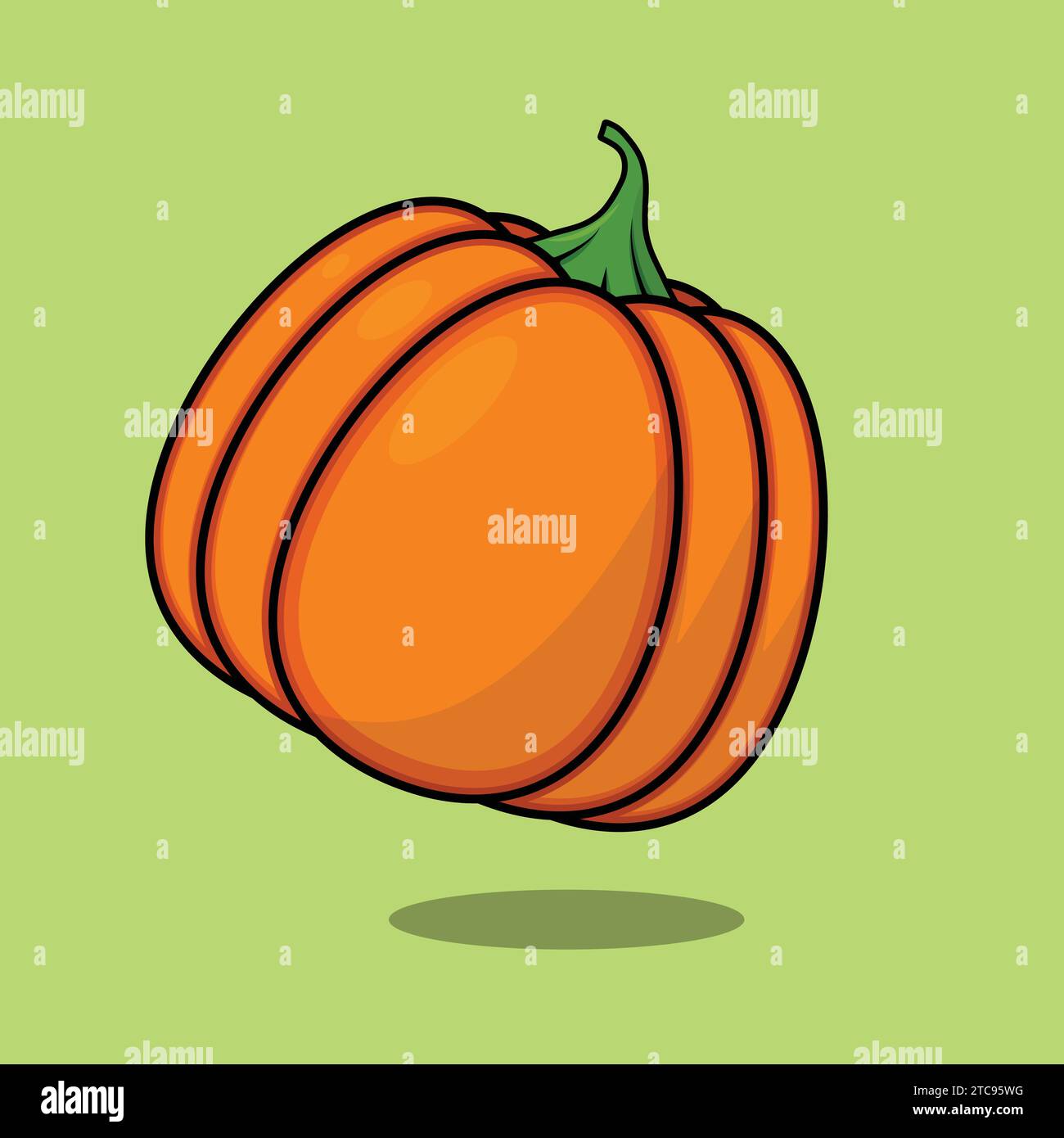 Pumpkin vegetable Vector Icon Illustration pumpkin vector Stock Vector