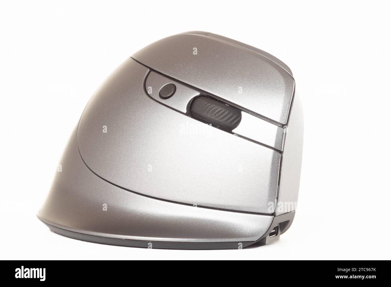 Isolated vertical mouse. Concept of body health. Office syndrome concept. Carpal Tunnel Syndrome