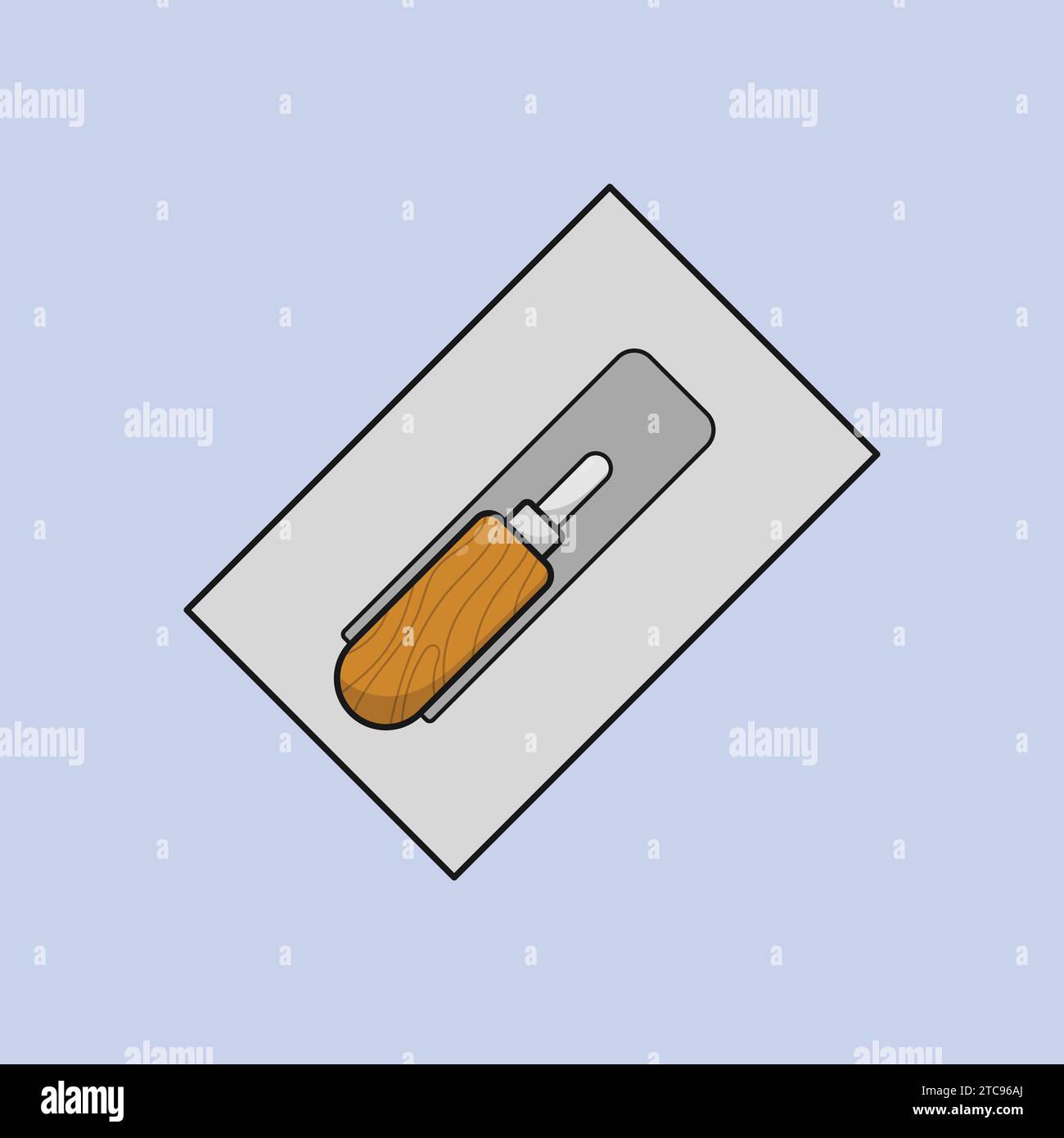 Trowel Tool Illustration Vector Construction Trowel Tool Icon Stock Vector