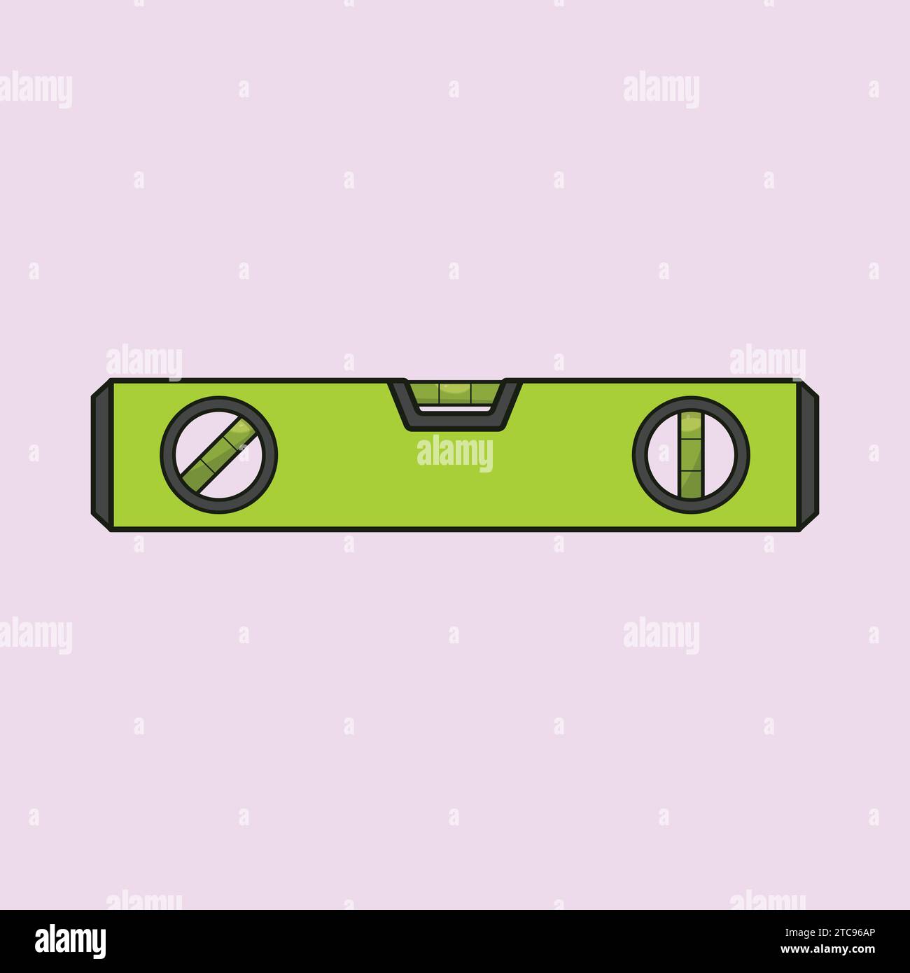 Construction Spirit Level Illustration Vector Icon Bubble Level Vector