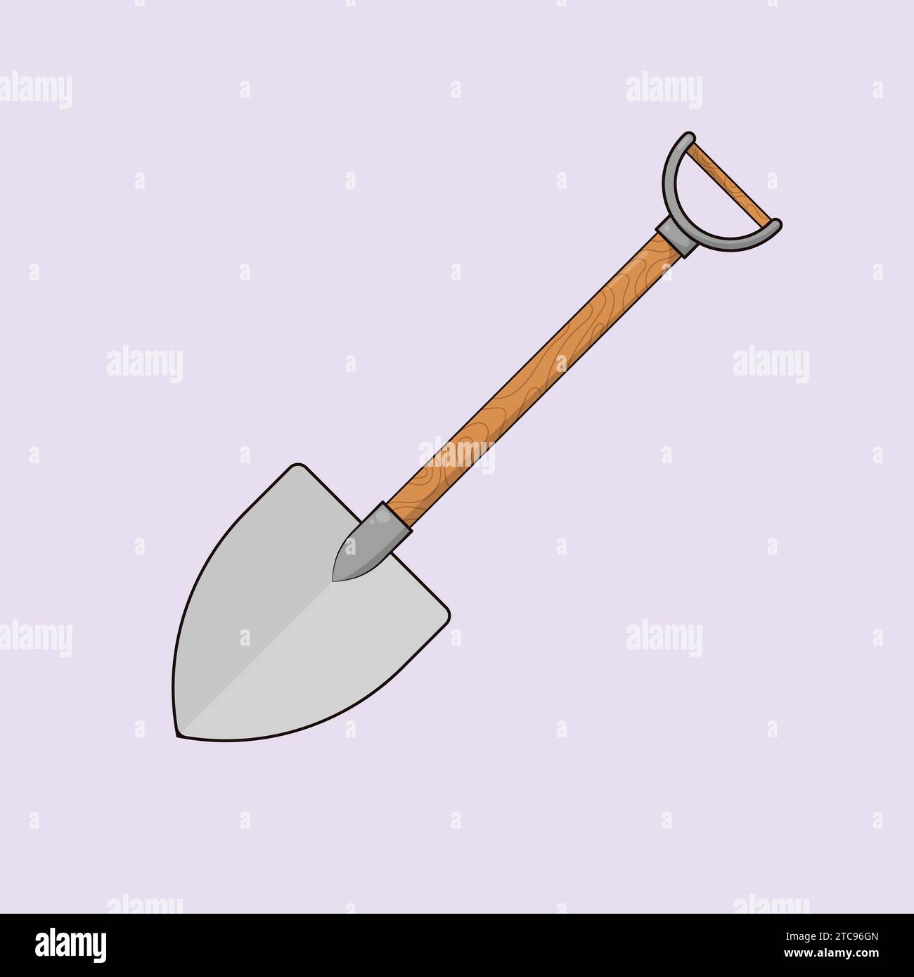 Shovel Tool Vector Illustration Shovel Construction Tool Icon Stock Vector