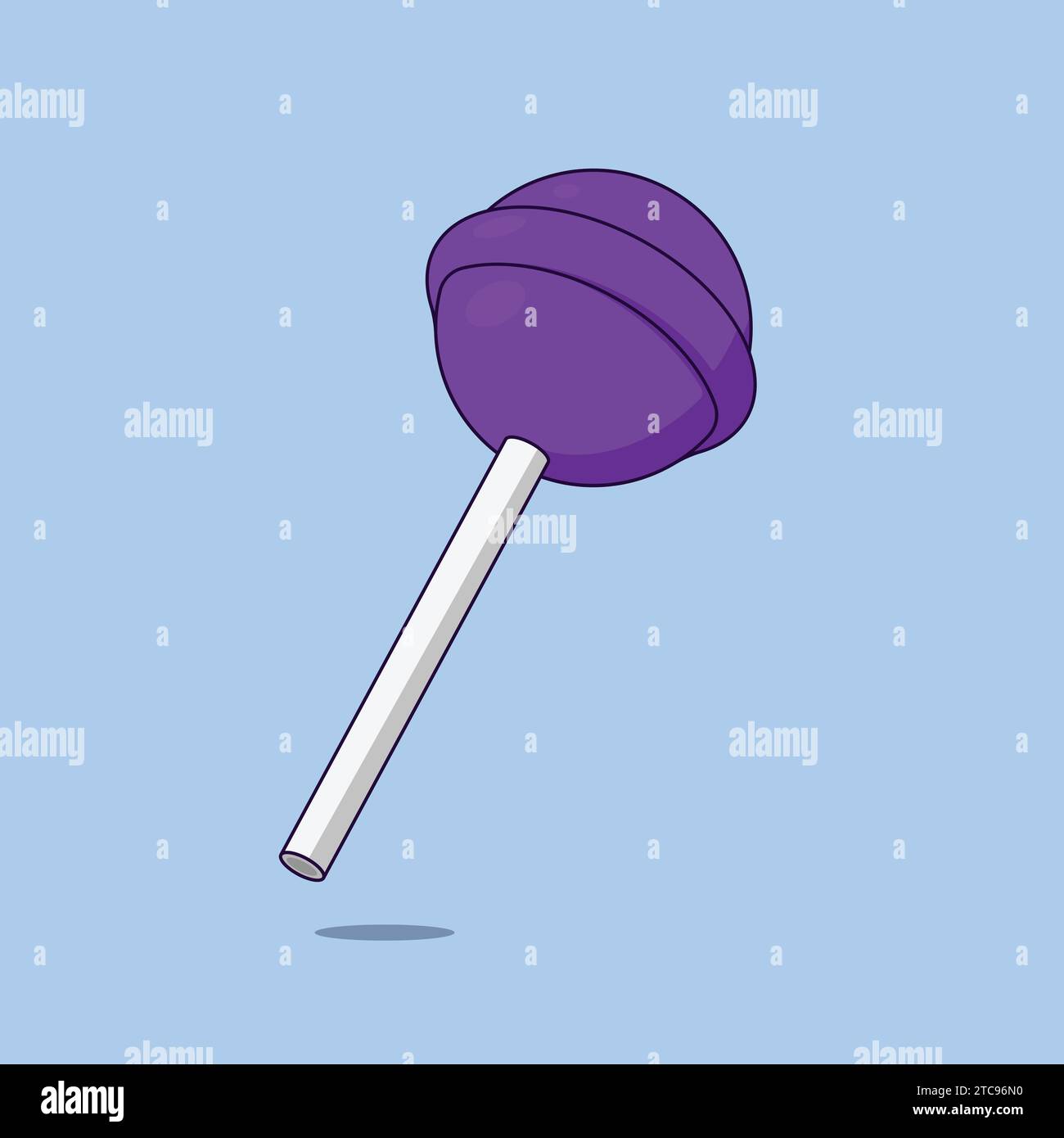 Sweet Lollipop Illustration Vector Icon fun tasty lollipop Stock Vector