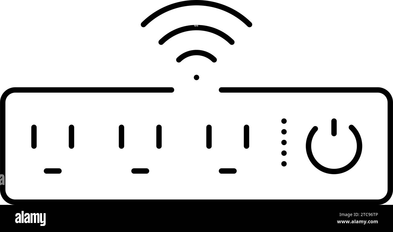 smart power strip home line icon vector illustration Stock Vector Image ...