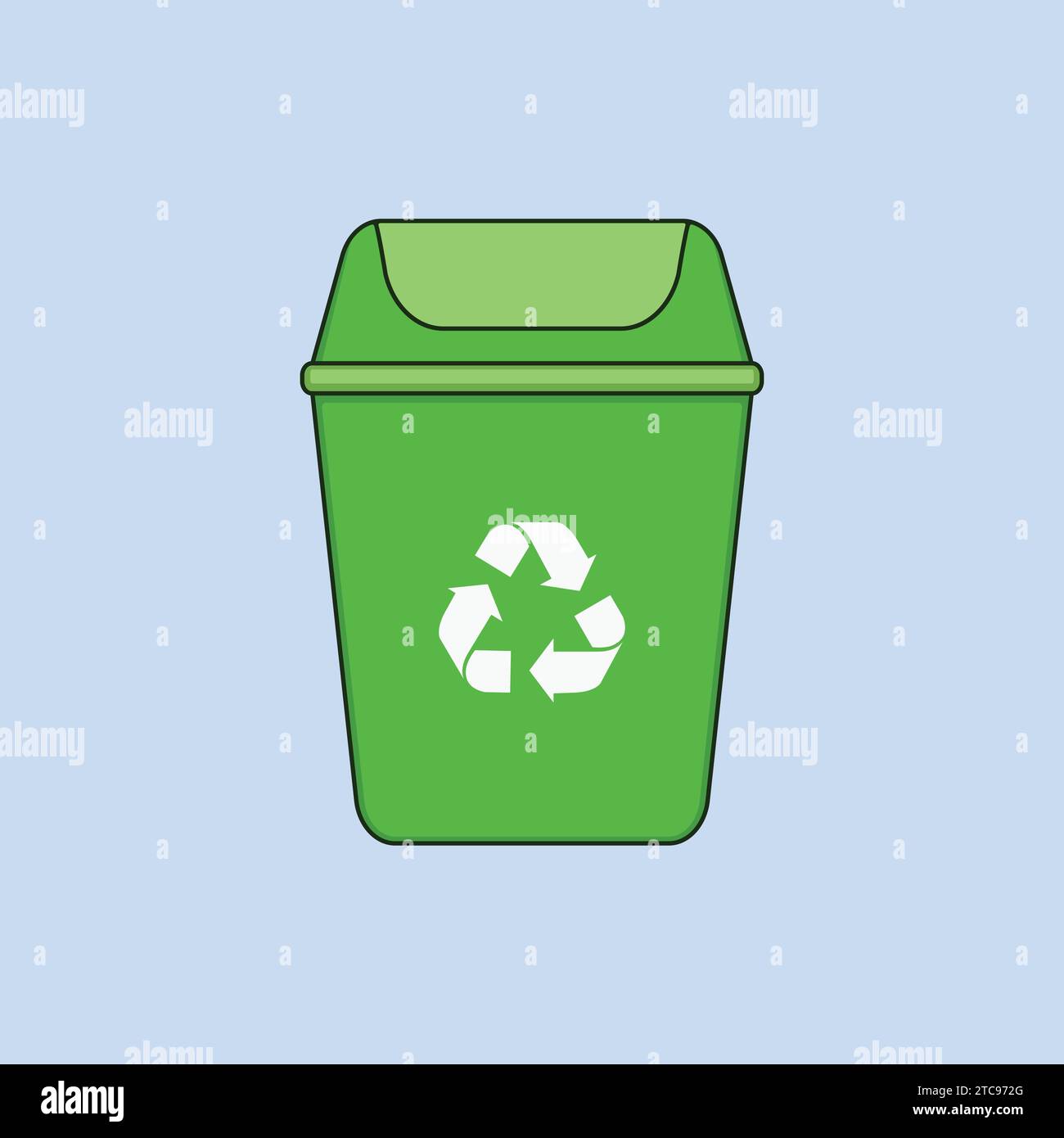 Dustbin Vector Illustration Icon Recycle Bin Icon Vector Stock Vector