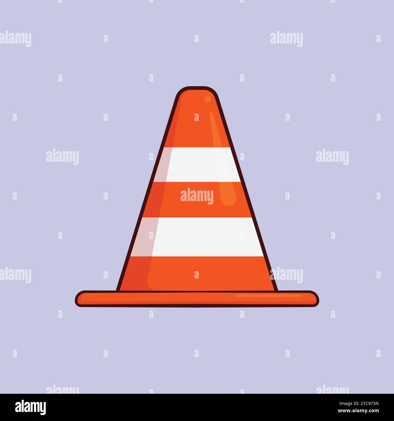 traffic cones with warning sign vector set illustration Stock Vector Image  & Art - Alamy