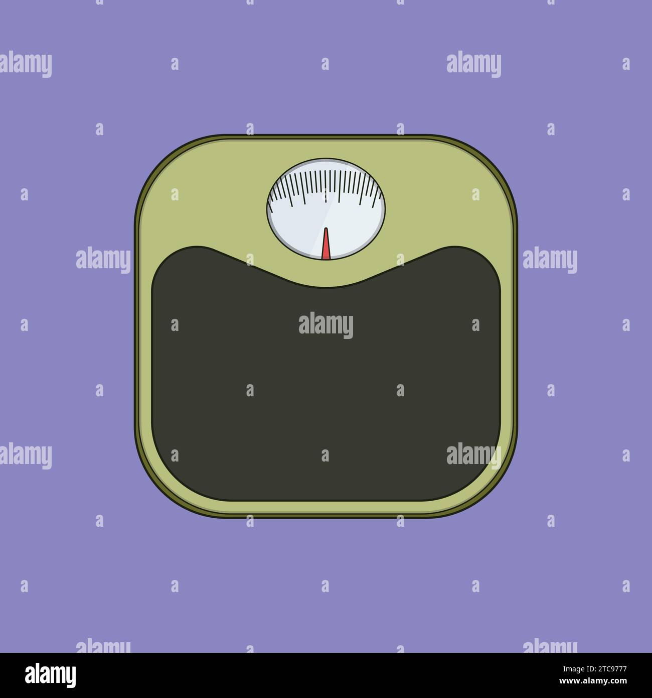 Weight Measuring Machine Illustration Vector Icon Stock Vector Image