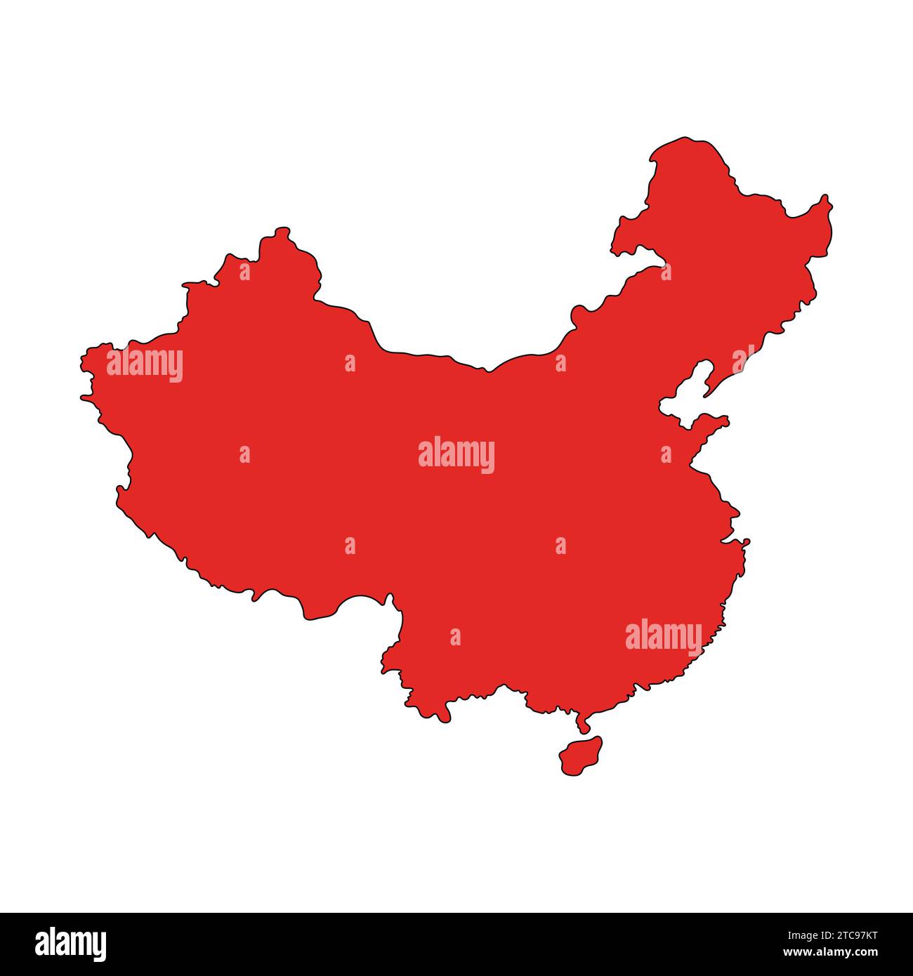 Flat Map of China Vector Icon Illustration Chinese Map Stock Vector Image & Art Alamy