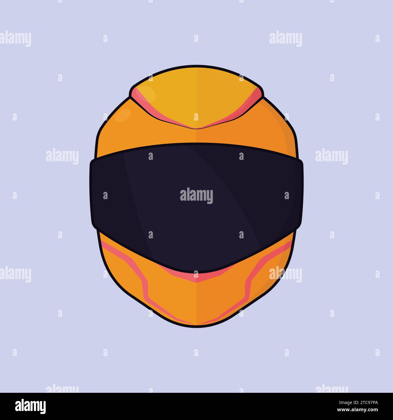 Motorcycle Heavy Bike Helmet Illustration Vector Bike Rider Helmet Stock Vector