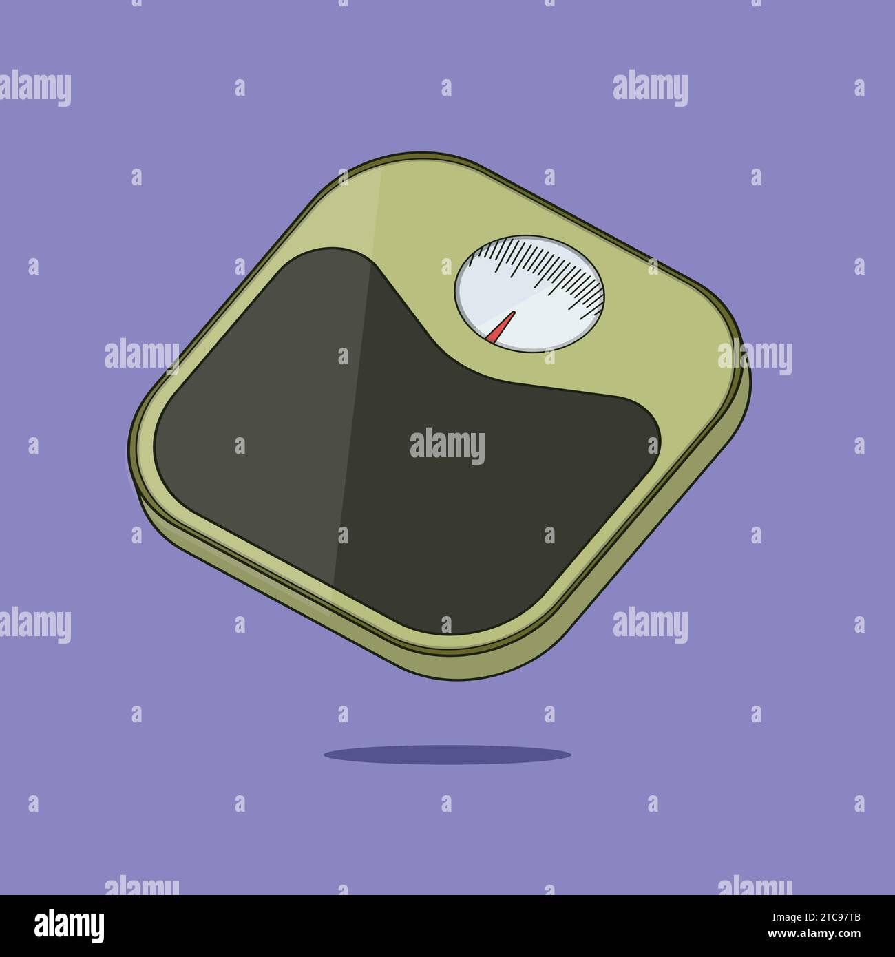 Weight Measuring Machine Illustration Vector Icon Stock Vector Image