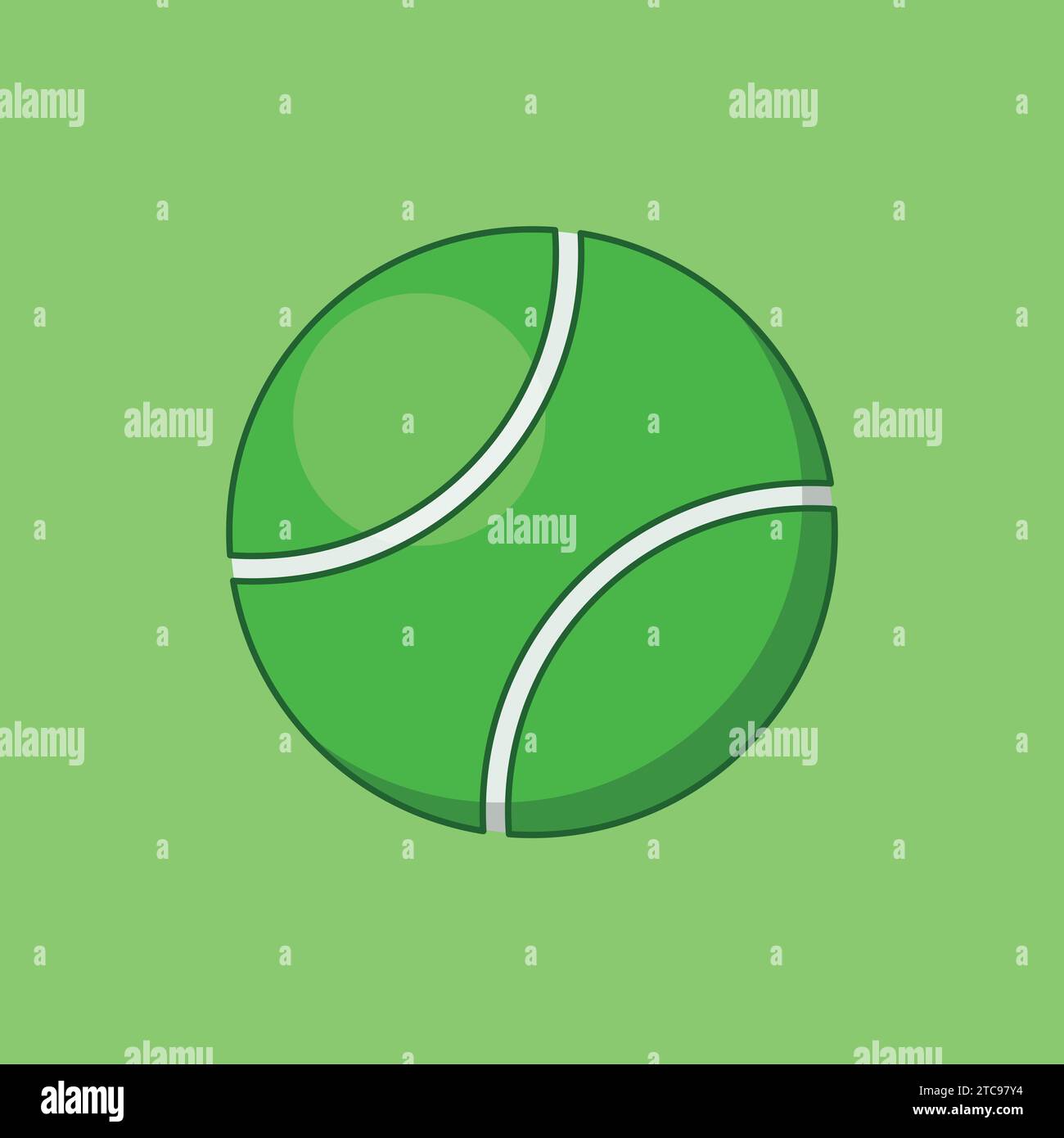 Flat Tennis ball sports icon Illustration Vector Icon Stock Vector ...