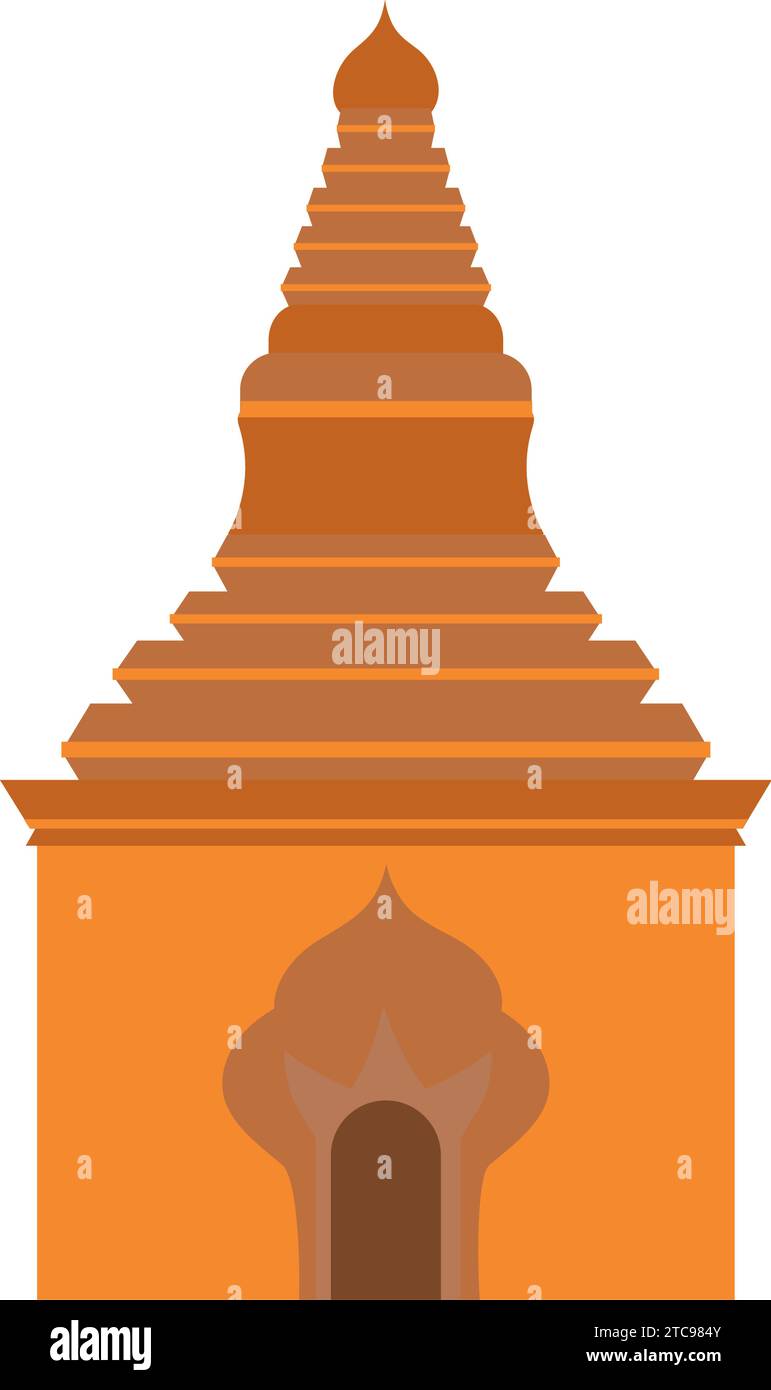 myanmar bagan temple Stock Vector