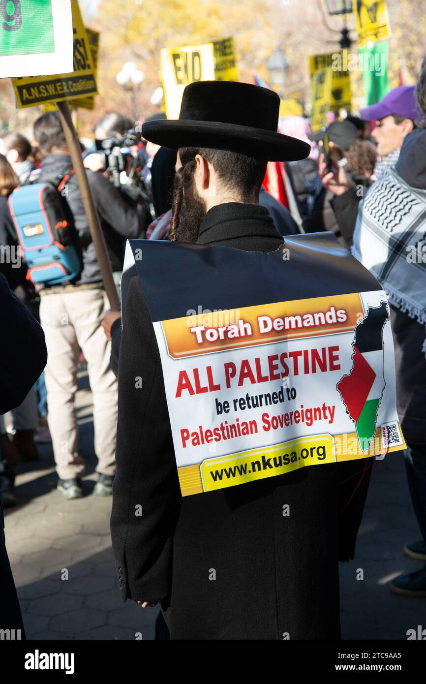 Pro-Palestinian rally held on Black Friday in New York City to protest ...