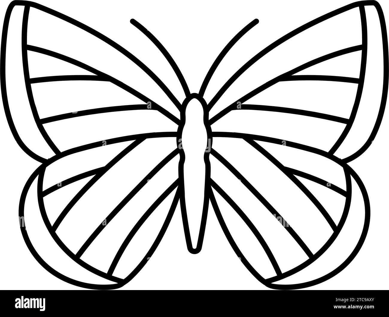 spring azure insect line icon vector illustration Stock Vector Image ...