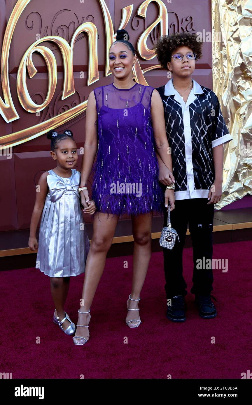 Tia Mowry mit Cairo Hardrict und Cree Taylor Hardrict bei der Premiere