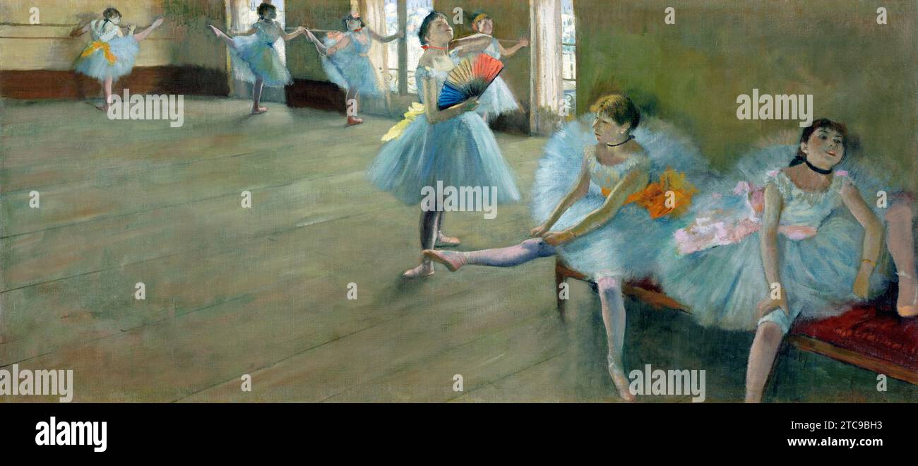 Edgar Degas's Dancers in the Classroom famous painting. Stock Photo