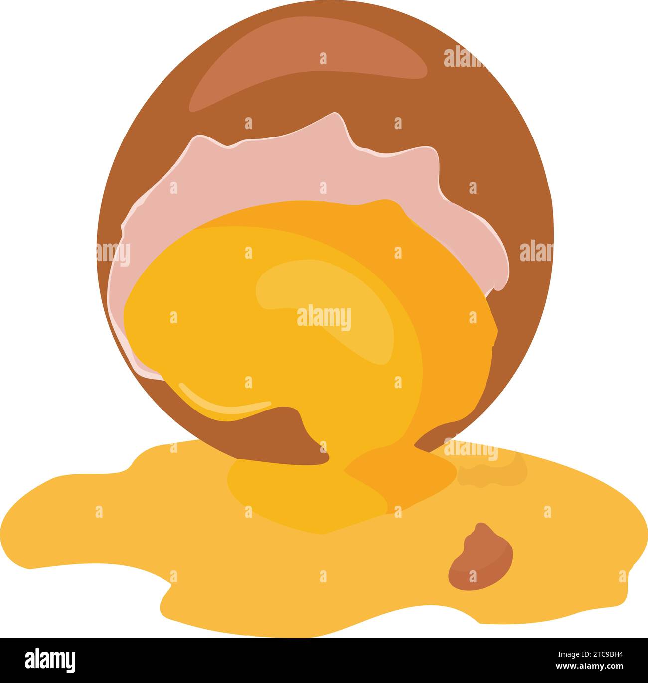 Broken eggshell icon cartoon vector. Chicken food egg Stock Vector ...