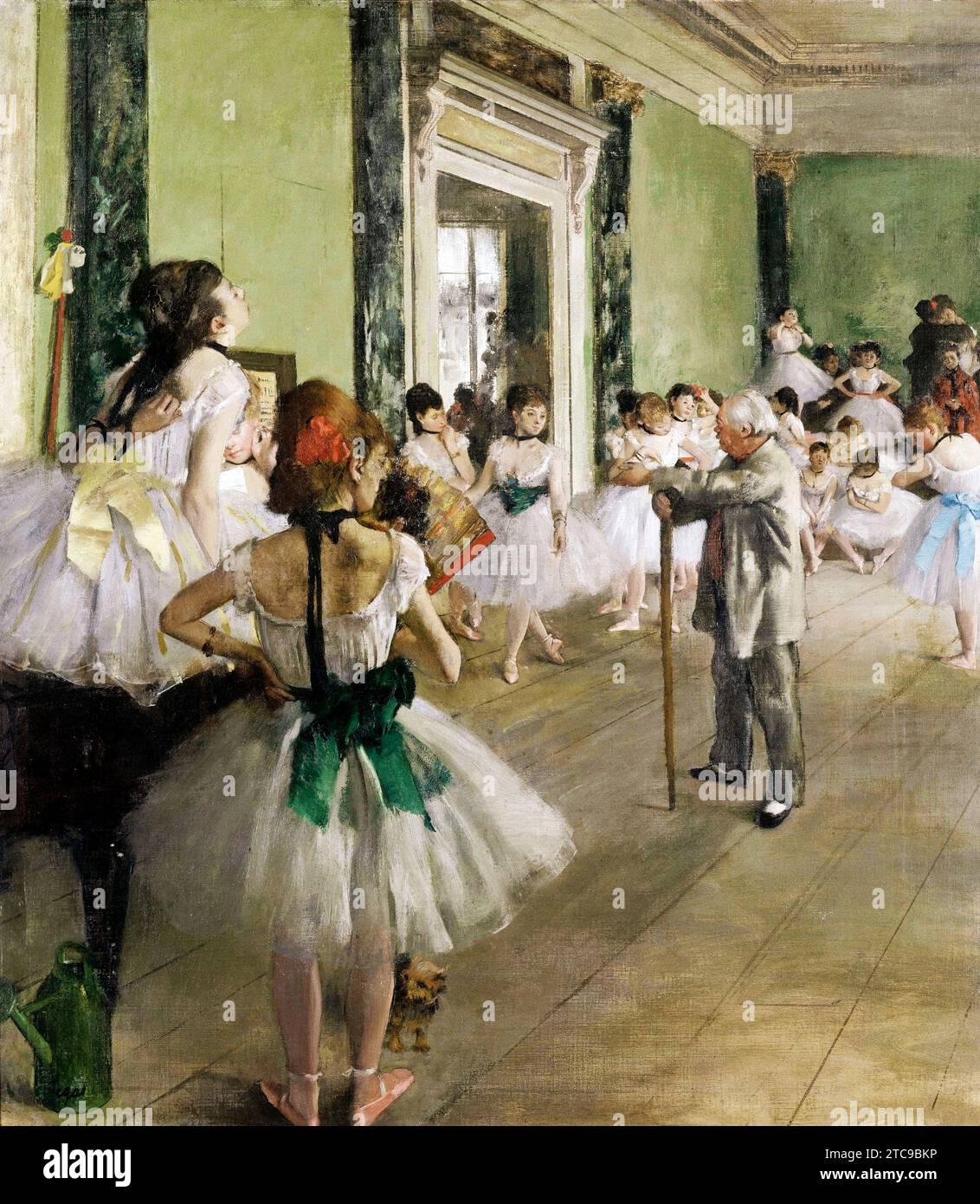 Edgar Degas's La Classe de danse  famous painting. Original from Wikimedia Commons. Stock Photo