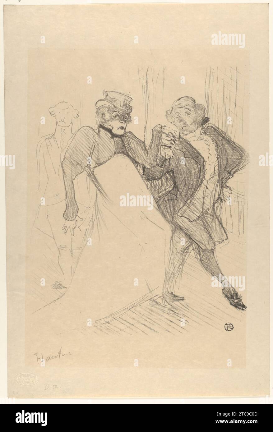 Rejane and Galipaux, in Madame Sans-Gene 1984 by Henri de Toulouse-Lautrec Stock Photo