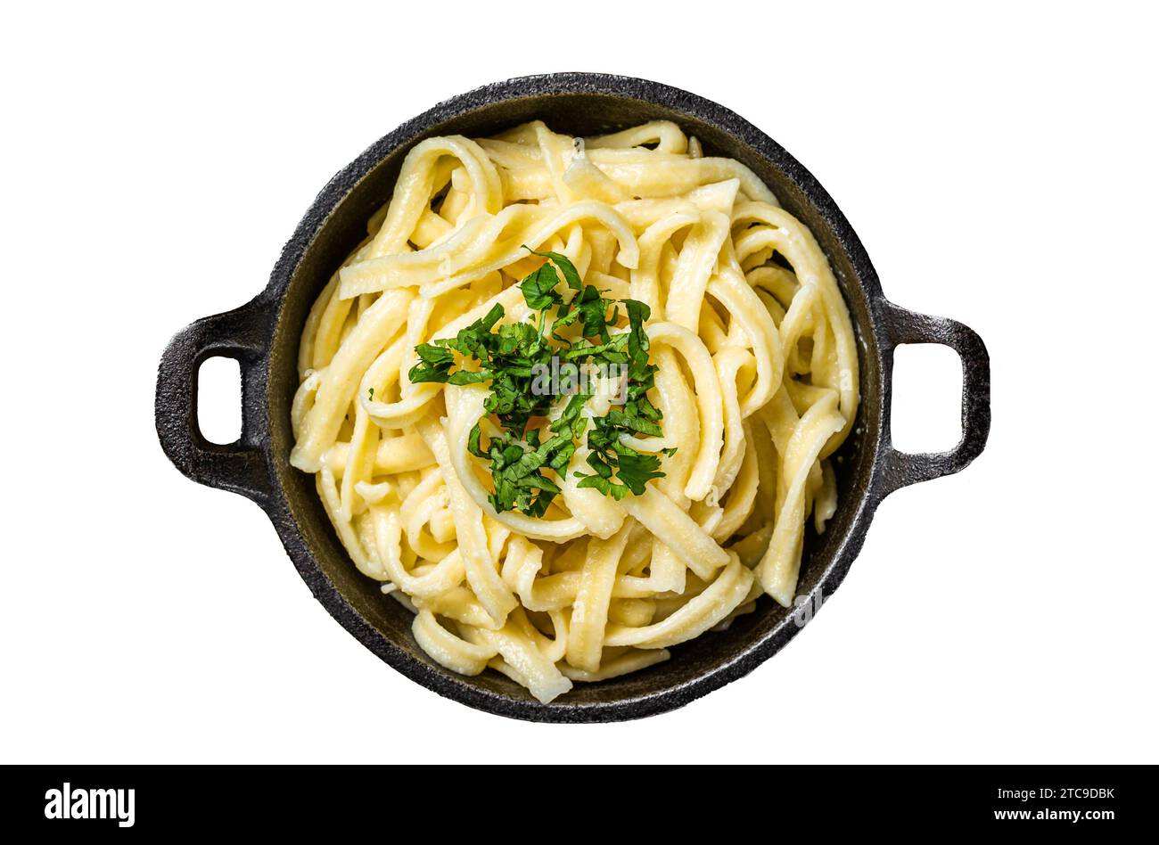 Swabian spaetzle a typical noodle dish Cut Out Stock Images & Pictures