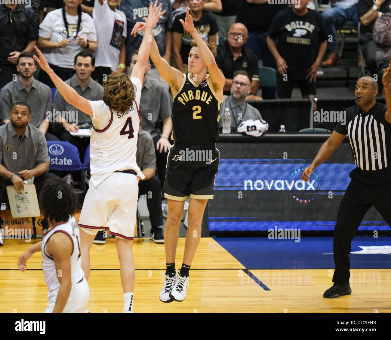 Honolulu, Hawaii, USA. 20th Nov, 2023. Purdue guard Fletcher Loyer (2