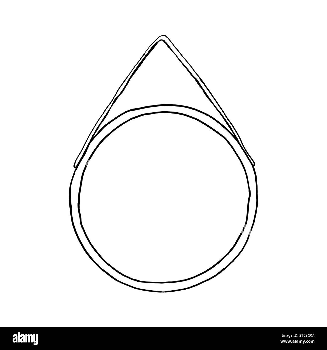 Vector mirror simple illustrated. Reflecting glass surfaces isolated