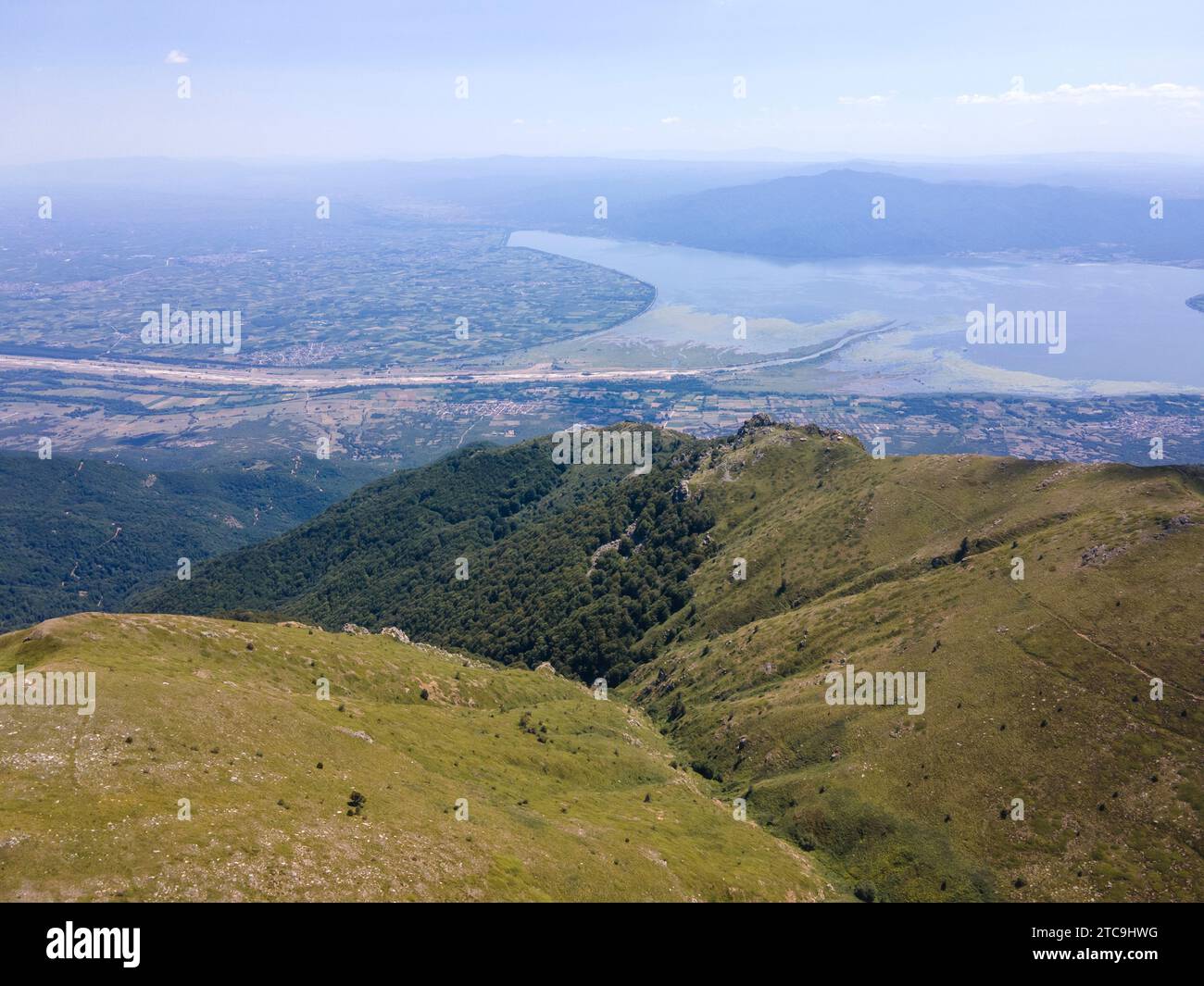 Amazing Aerial view of Belasitsa Mountain, Blagoevgrad Region, Bulgaria ...