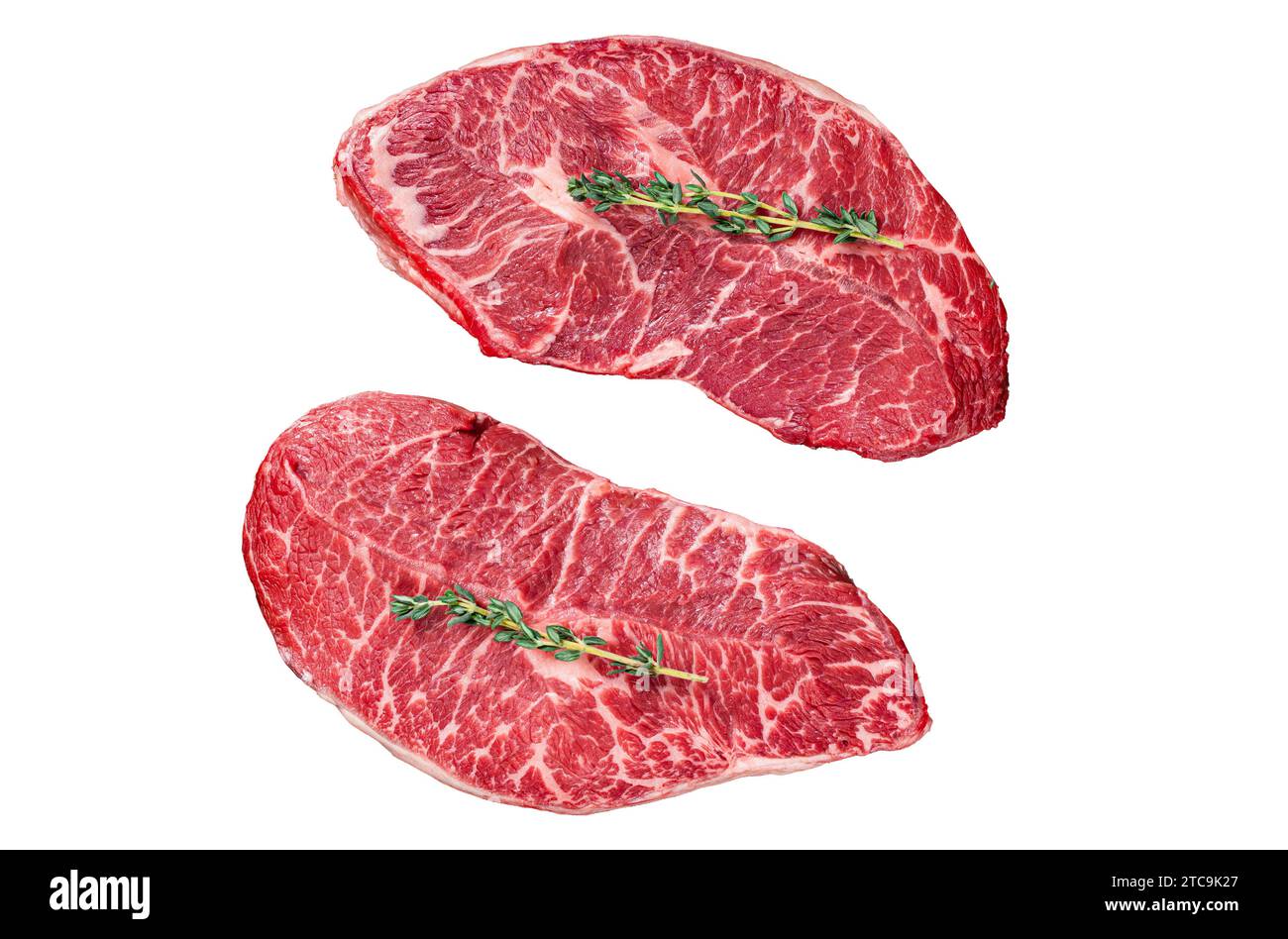 Raw Shoulder Top Blade cut, or Australia wagyu oyster blade beef steak