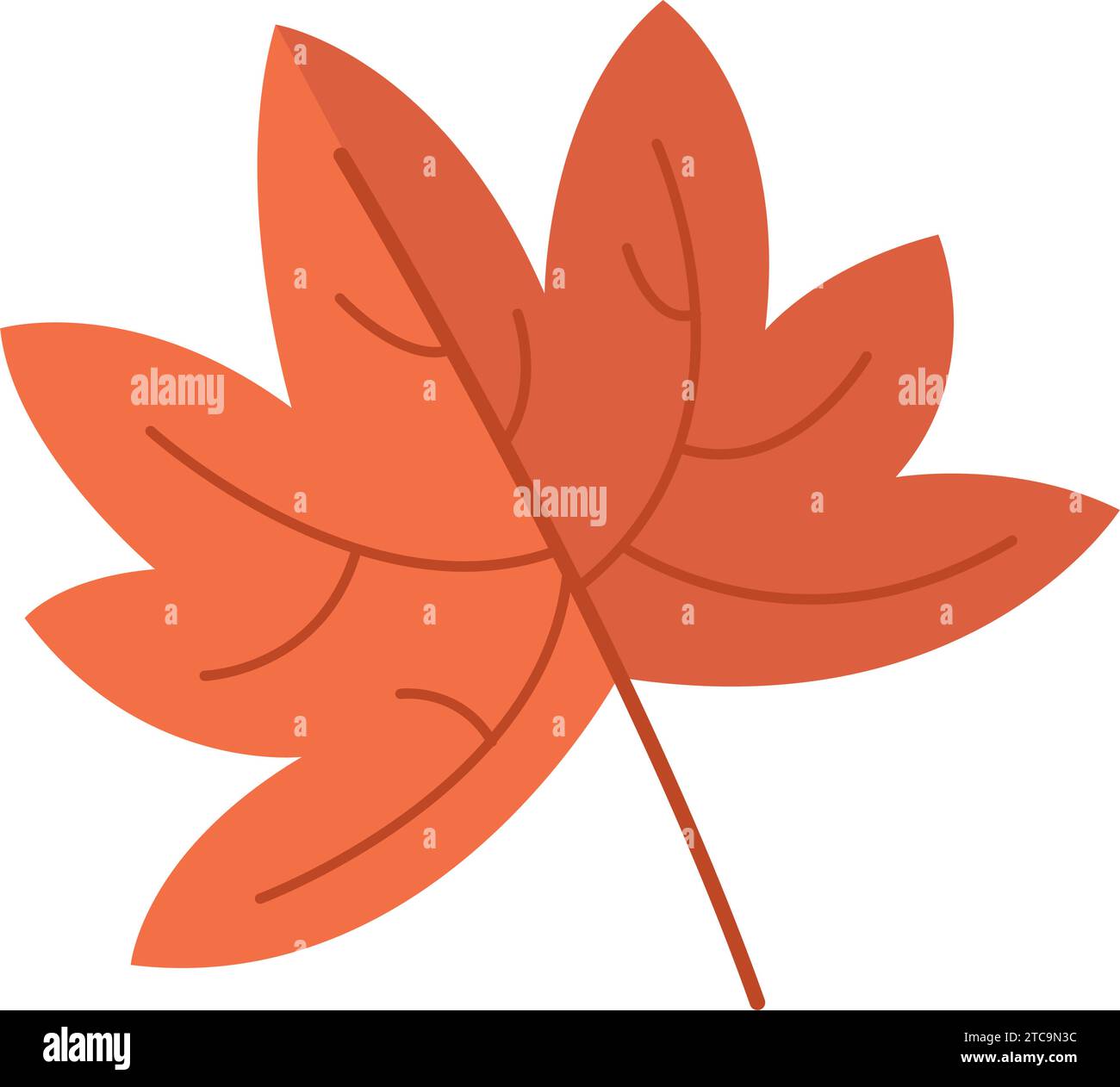 Isolated colored autumn seasonal leaf icon Vector Stock Vector Image ...