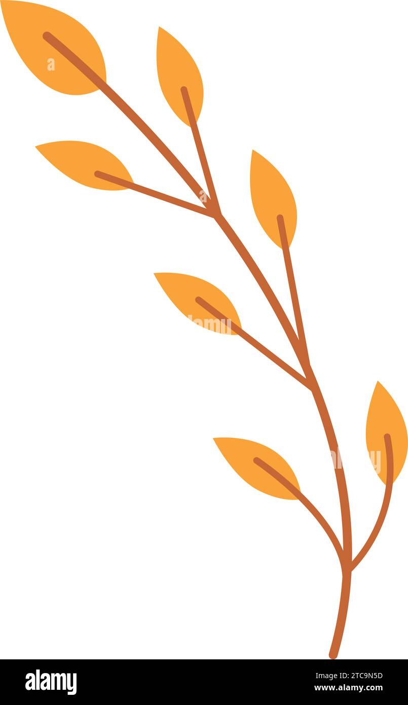 Isolated colored autumn seasonal leaf icon Vector Stock Vector Image ...