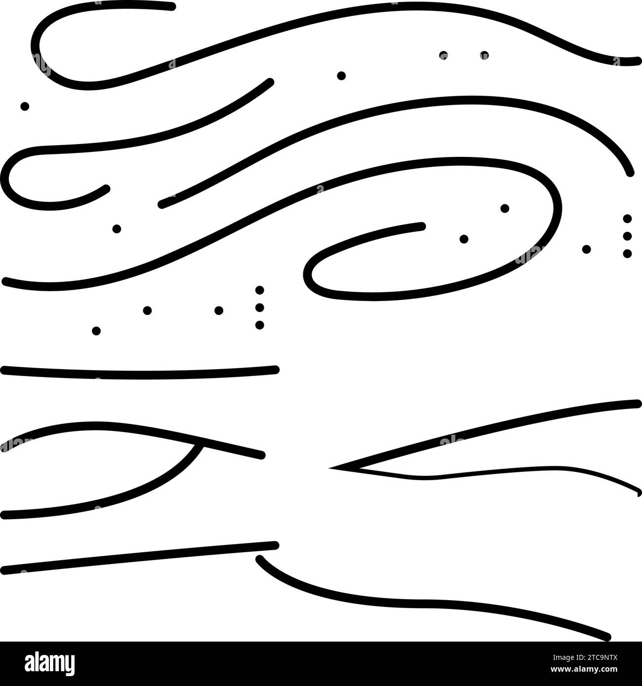 winter storm season line icon vector illustration Stock Vector Image ...
