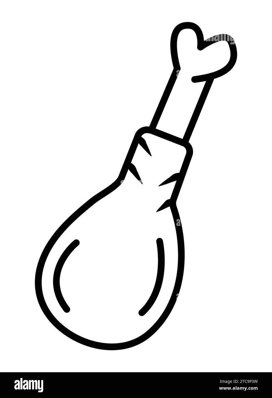 turkey leg vector vectors black and white stock photos & images
