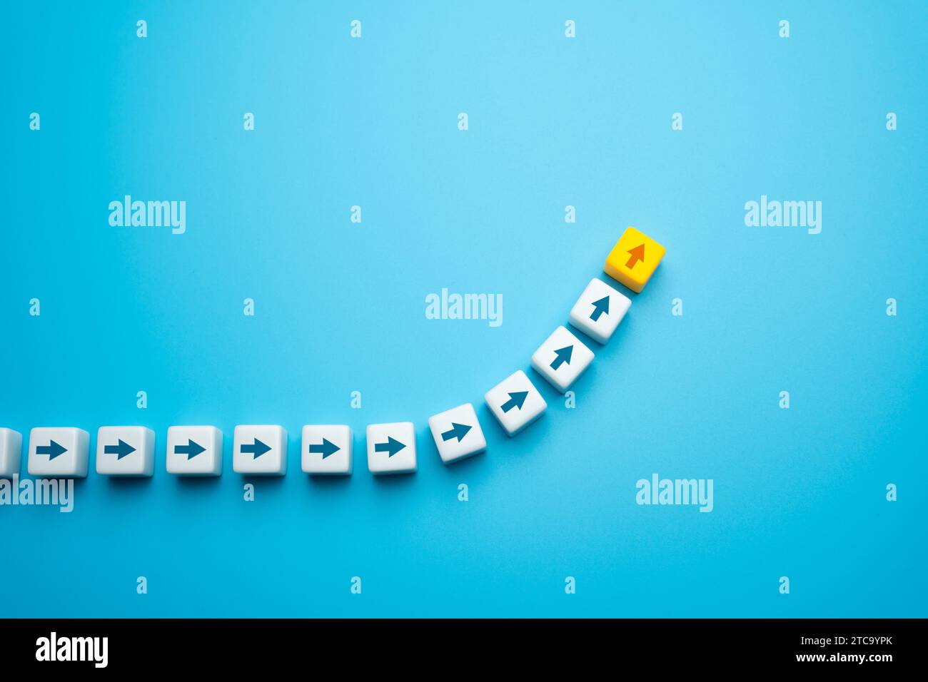 Lead up to success. Move forward. Follow the leader. Guiding principle