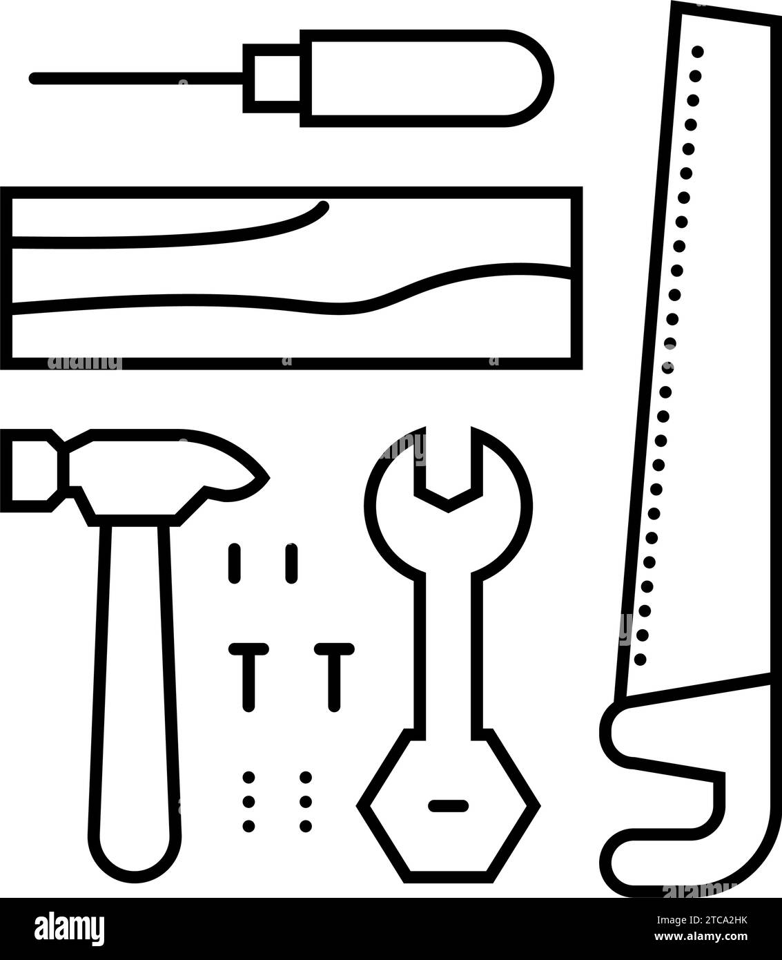 toy tools baby line icon vector illustration Stock Vector Image & Art Alamy