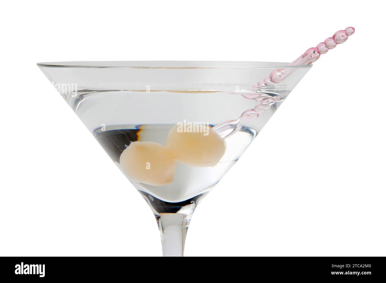 Gibson mixed drink with onions on a white background Stock Photo Alamy