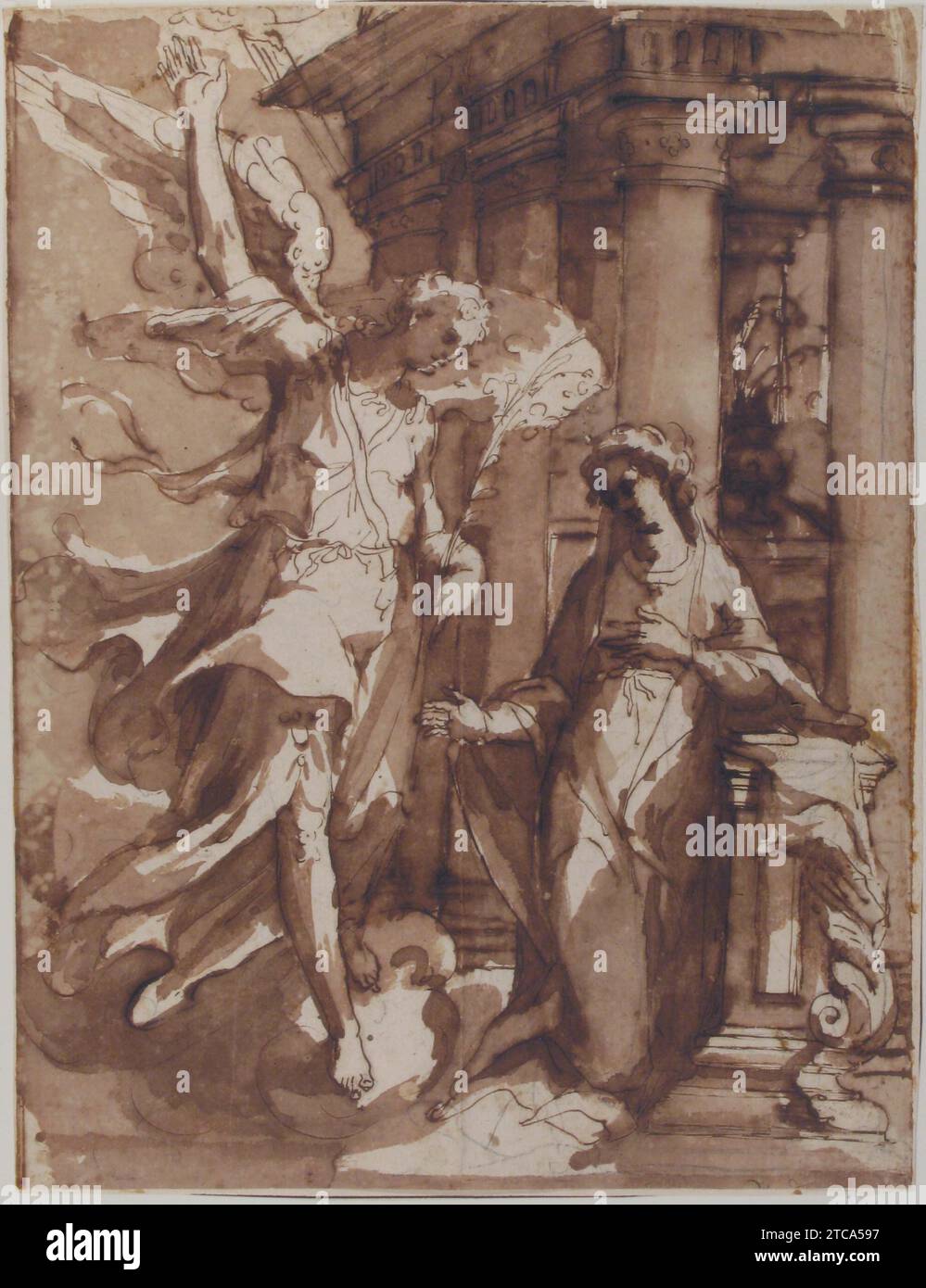 The Annunciation 1917 by Francesco Curia Stock Photo