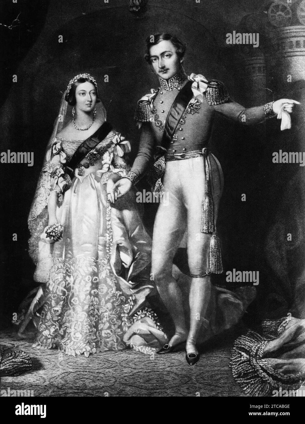 Wedding of Queen Victoria and Prince Albert Stock Photo Alamy