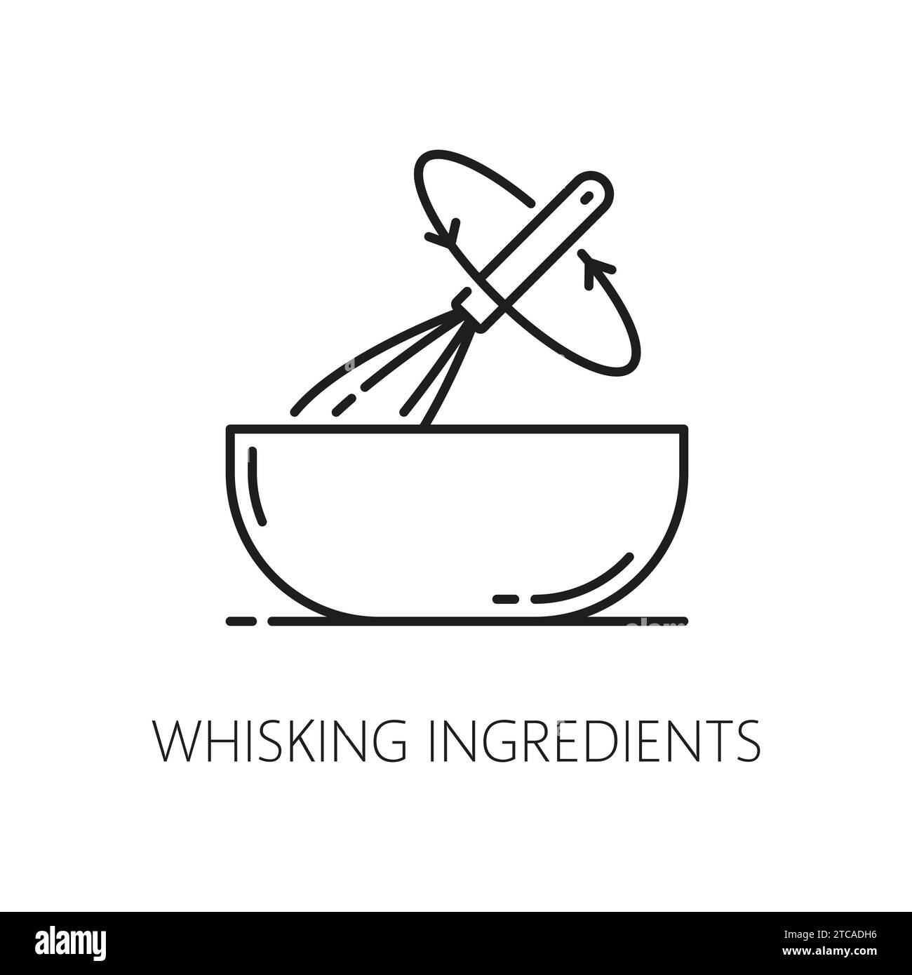 Cooking whisk with bowl icon. Mixing ingredients. Baking dish, home