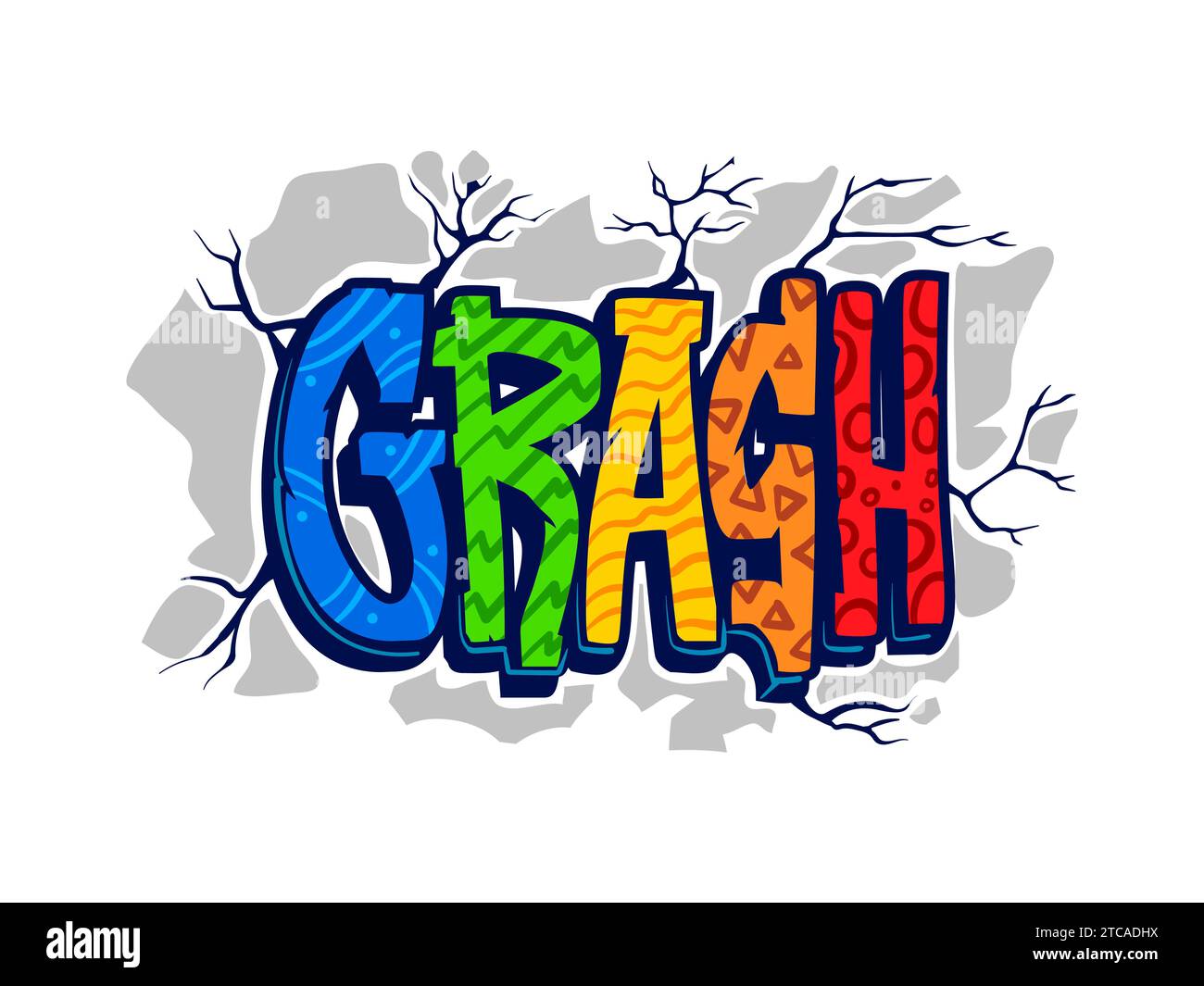 Crash graffiti street art, urban style. Street art background, teenage