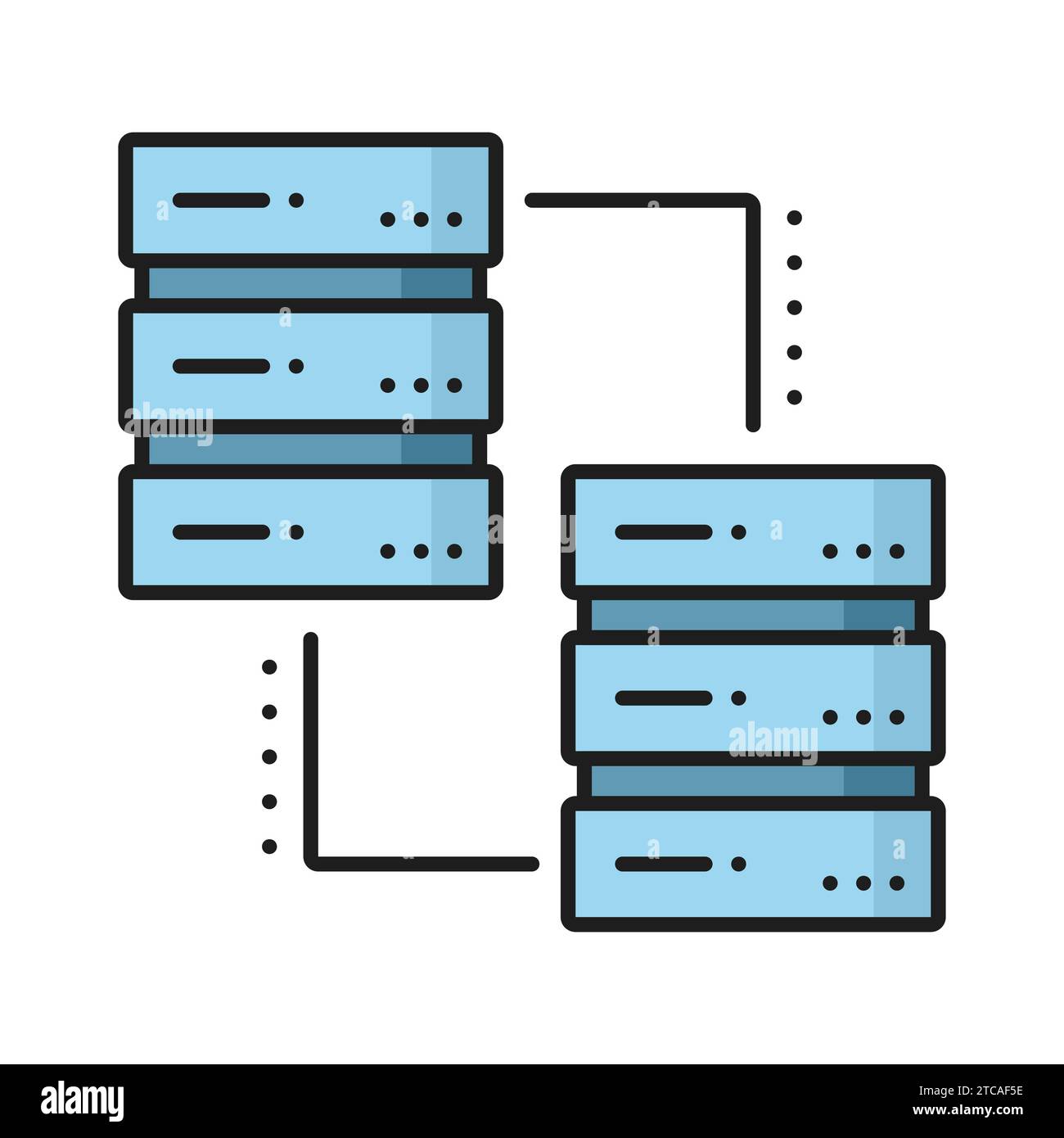 Files backup icon outline Cut Out Stock Images & Pictures - Alamy