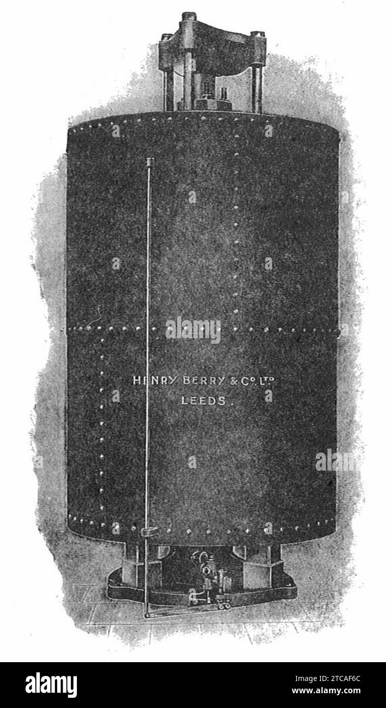 Weighted hydraulic ram accumulator (Rankin Kennedy, Modern Engines, Vol