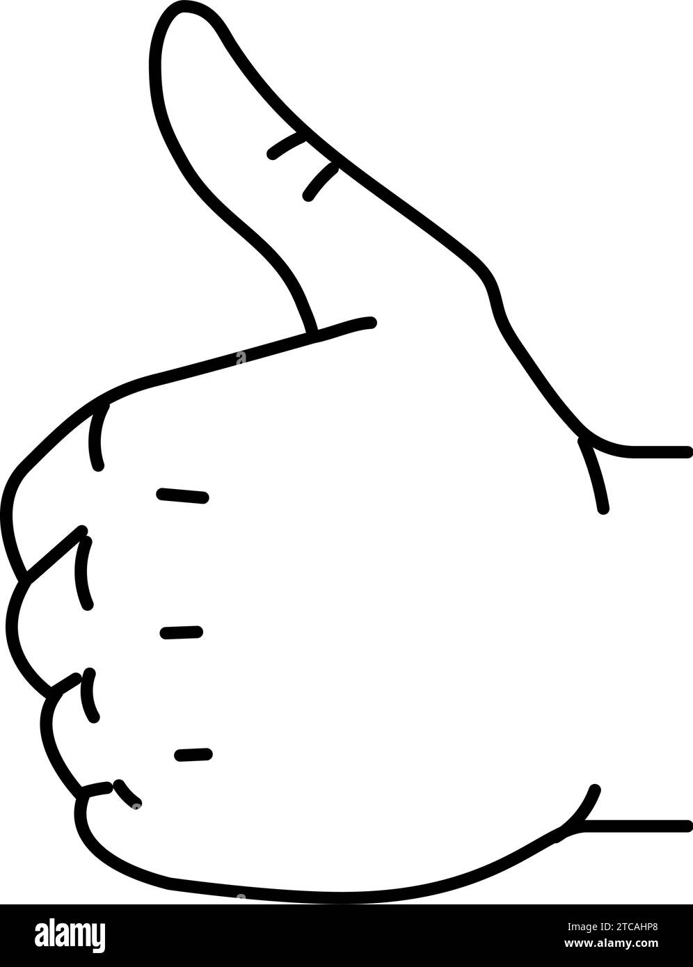 hand gesture shows class line icon vector illustration Stock Vector ...