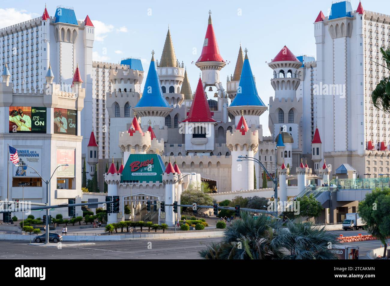Excalibur Hotel and Casino on the Las Vegas Strip in Las Vegas, Nevada, United States Stock Photo