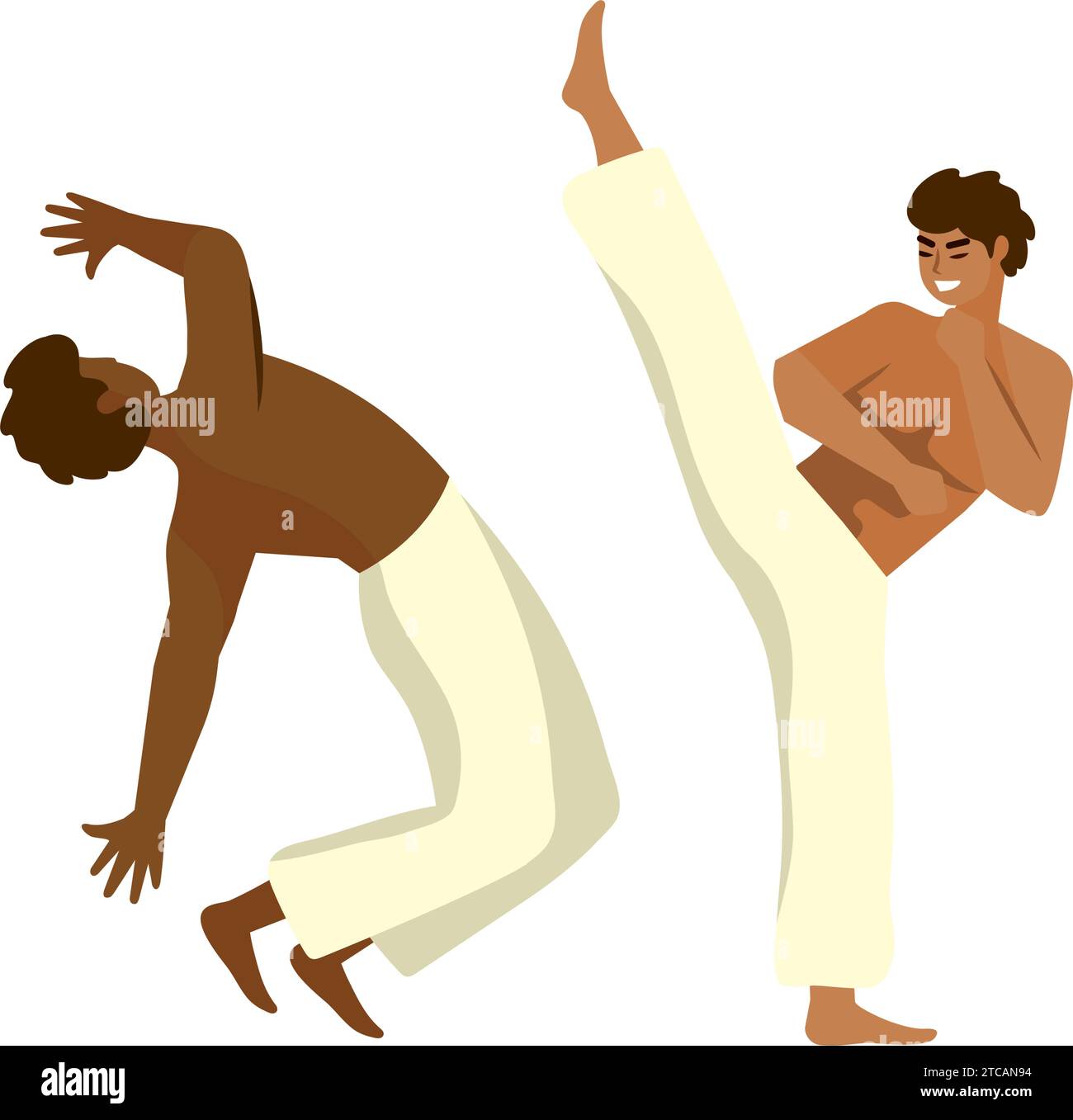 Illustration Capoeira Martial Art On White Stock Vector, 50% OFF