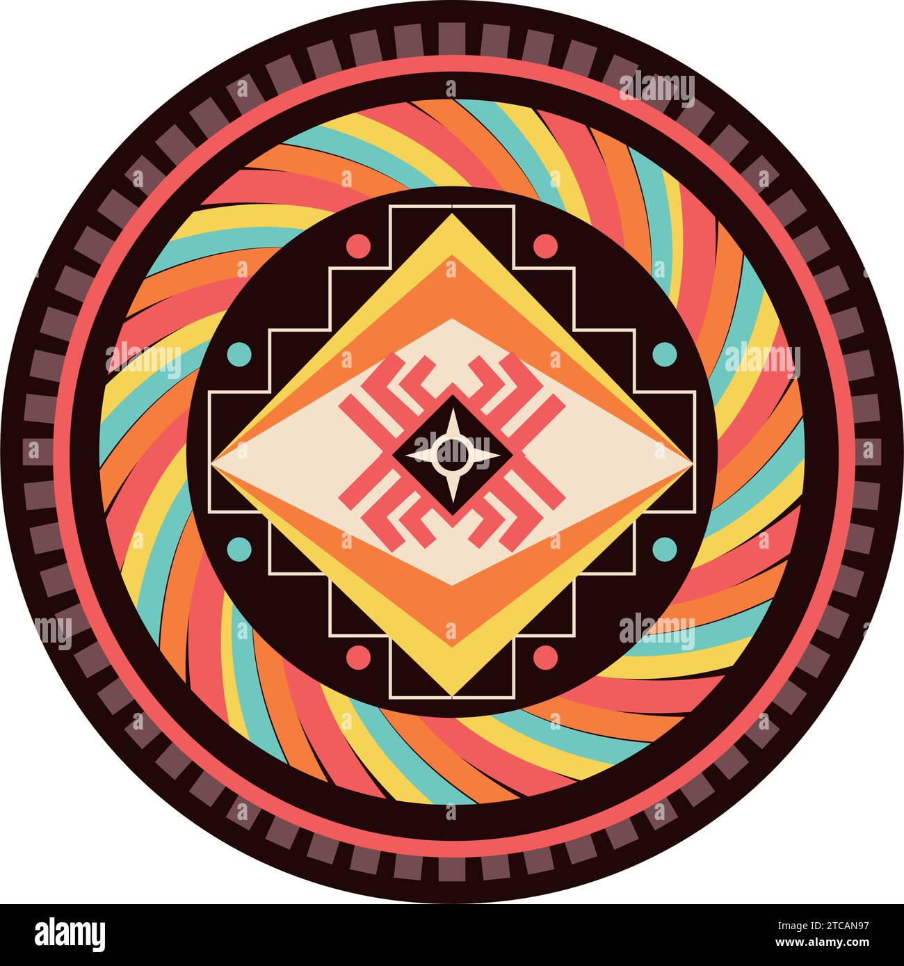 native american shield decoration isolated Stock Vector Image & Art Alamy