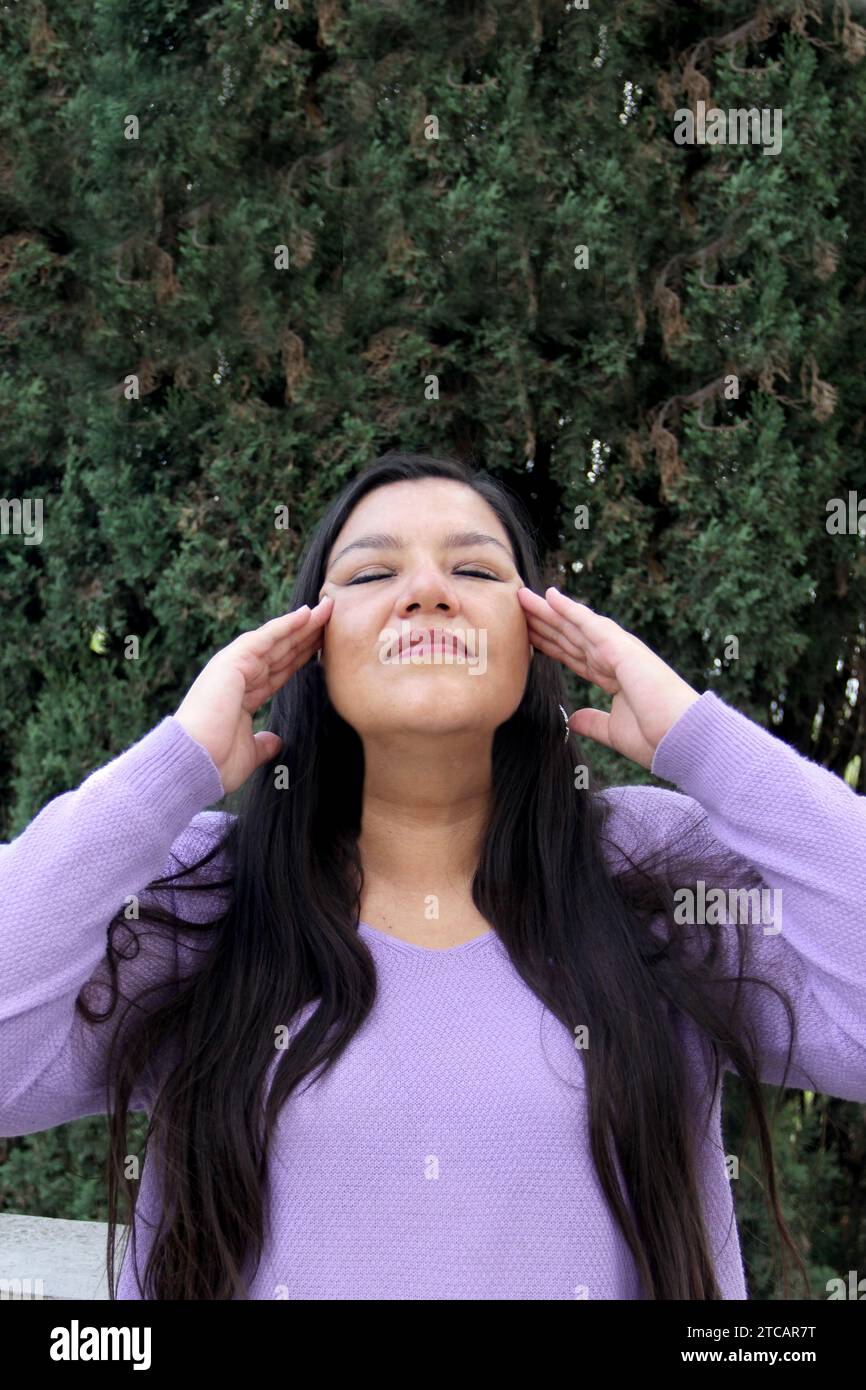Latina woman chubby hi-res stock photography and images - Alamy