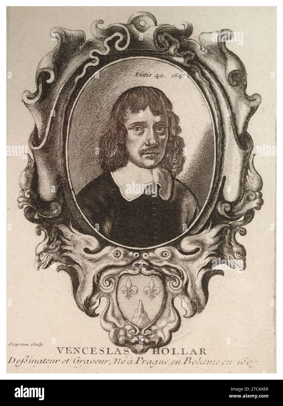 Wenceslas Hollar - Wenceslaus Hollar (State 7). Stock Photo